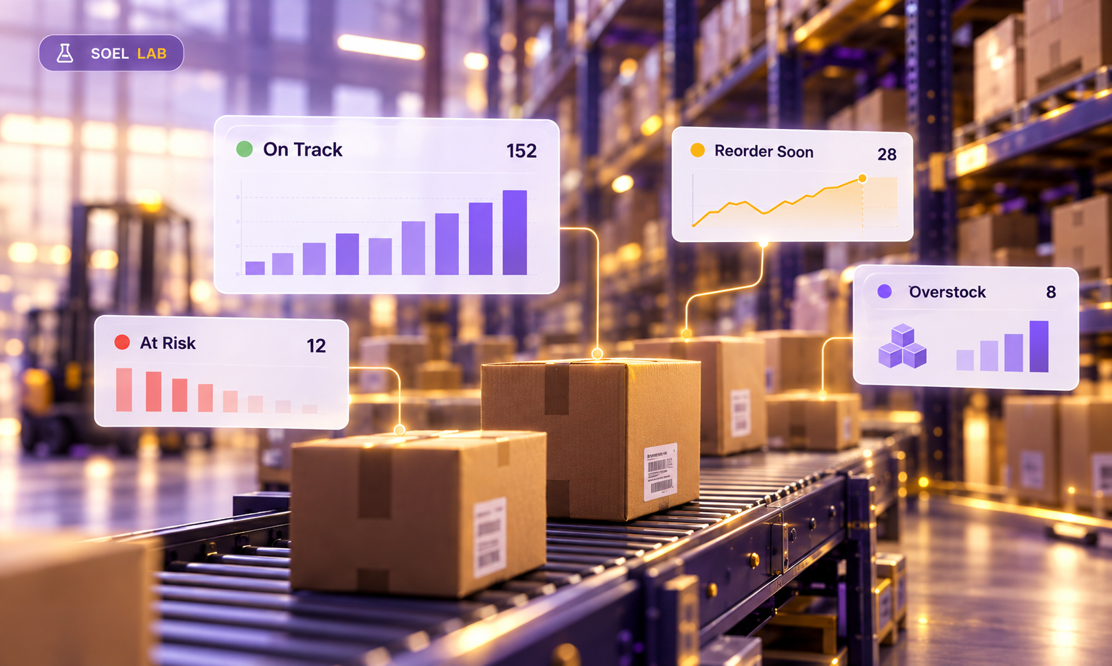 Inventory exception intelligence in a warehouse
